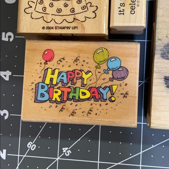 Celebrate Rubber Stamp Bundle (9-pc)​ - Picture 3 of 8